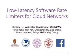 Low-Latency Software Rate Limiters for Cloud Networks