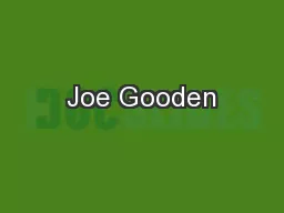 Joe Gooden
