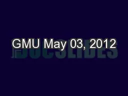 GMU May 03, 2012