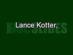 Lance Kotter,