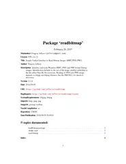 Package readbitmap February   Maintainer Gregory Jeffe