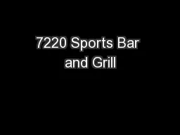 7220 Sports Bar and Grill