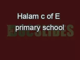 Halam c of E primary school