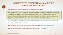 Objective to conducting an audit of financial statements
