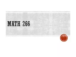 Math 266
