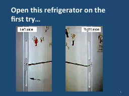 Open this refrigerator on the first try…