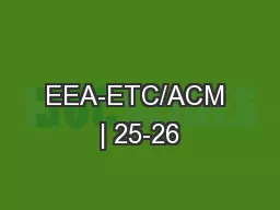 EEA-ETC/ACM | 25-26