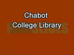 Chabot College Library