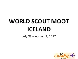 WORLD SCOUT MOOT