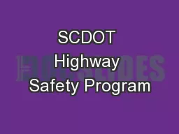 SCDOT Highway Safety Program