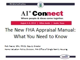 The New FHA Appraisal Manual: What You Need to