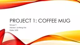 Project 1: coffee mug