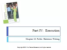 Part IV:  Execution