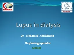 Lupus in dialysis