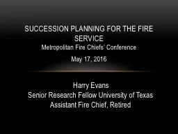 Metropolitan Fire Chiefs’ Conference