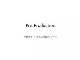 Video Production Unit