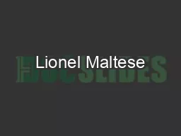 Lionel Maltese