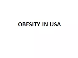 OBESITY IN USA