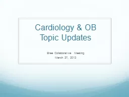 Cardiology & OB