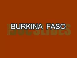 BURKINA  FASO