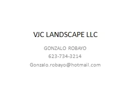 VJC LANDSCAPE LLC