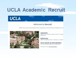 UCLA Academic Recruit