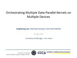 Orchestrating Multiple Data-Parallel Kernels on Multiple De