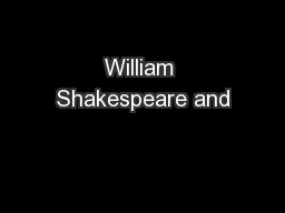 William Shakespeare and
