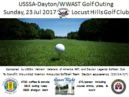 USSSA-Dayton/WWAST Golf Outing