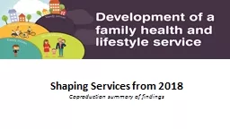 Shaping Services from 2018