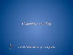 Computers and Self