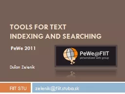 Tools for Text