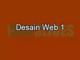Desain Web 1