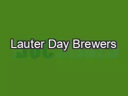 Lauter Day Brewers