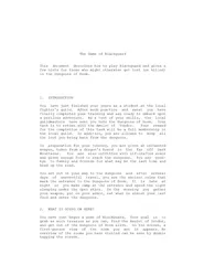 The Game of Blackguard This document describes how to