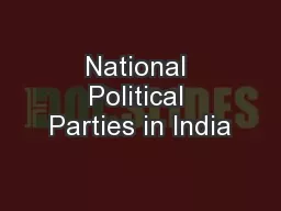 National Political Parties in India