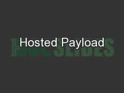 Hosted Payload
