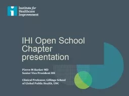 IHI Open School Chapter presentation
