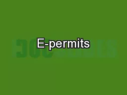 E-permits