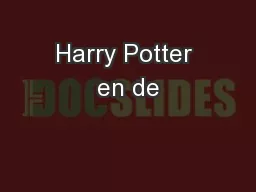 Harry Potter en de