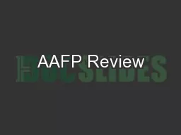 AAFP Review