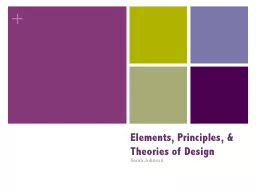 Elements, Principles, & Theories of Design