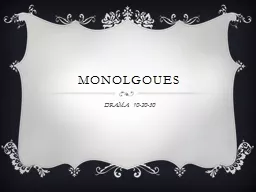 MONOLGOUES