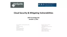 Cloud Security & Mitigating Vulnerabilities