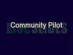 Community Pilot