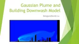 Gaussian Plume and Building Downwash Model