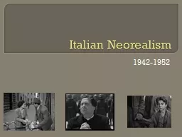 Italian Neorealism