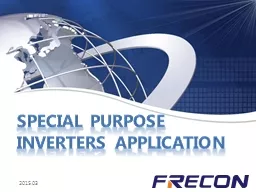 Special Purpose Inverters Application