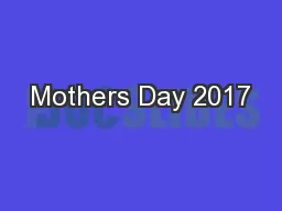 Mothers Day 2017