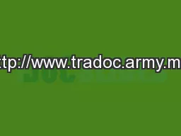 http://www.tradoc.army.mil/
